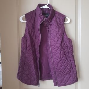 BR Burgundy Quilted Vest